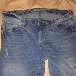 Aeropostale ripped light jeans